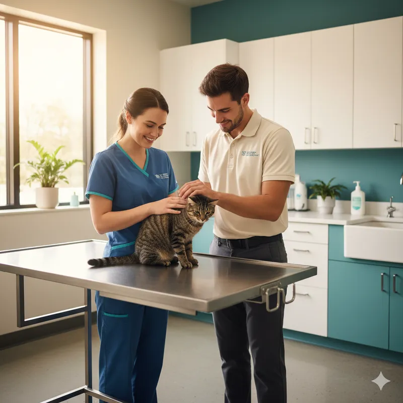 Sala de espera da clínica