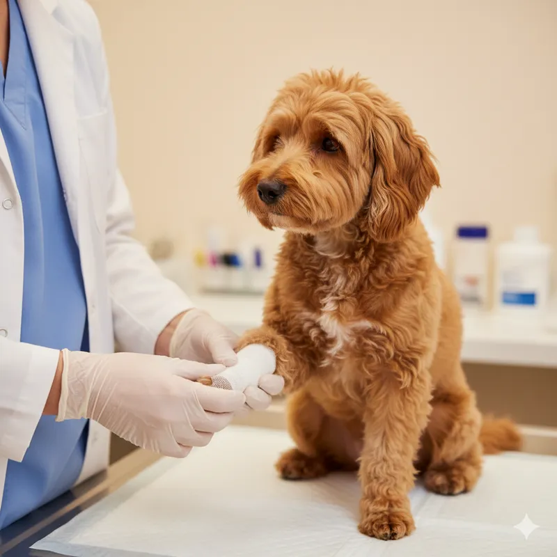 Animal a receber cuidados